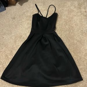 Mini black dress